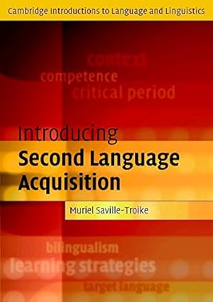 Image du vendeur pour Introducing Second Language Acquisition mis en vente par WeBuyBooks