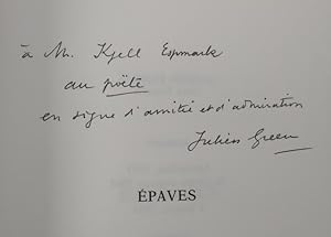 Épaves. Roman.