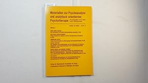 Bild des Verkufers fr Materialien zur Psychoanalyse und analytisch orientierten Psychotherapie. Sonderdruck aus Band IX (1983) Heft 2. zum Verkauf von Gebrauchtbcherlogistik  H.J. Lauterbach