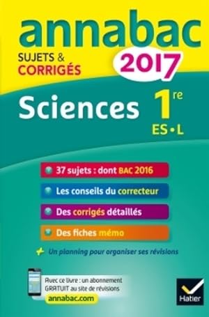 Sciences 1 re ES, L 2017 - Sylvie Gu rin-Bodeau
