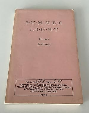 Bild des Verkufers fr Summer Light (Uncorrected Proof Copy) zum Verkauf von Brothers' Fine and Collectible Books, IOBA