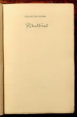 COLLECTED POEMS [SIGNED BY FROST]