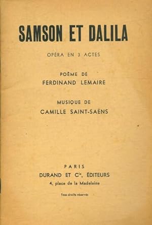 Samson et Dalila - Ferdinand Lemaire