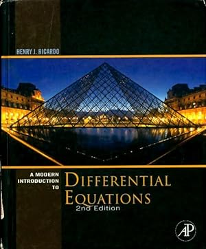 Bild des Verkufers fr A modern introduction to differential equations - Henry J. Ricardo zum Verkauf von Book Hmisphres