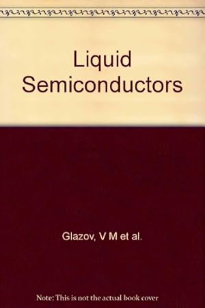 Immagine del venditore per Liquid Semiconductors venduto da Ammareal