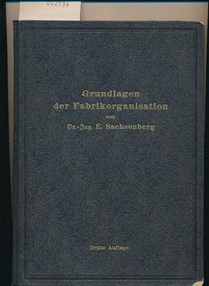 Seller image for Grundlagen der Fabrikorganisation - 3.Auflage for sale by Buchhandlung Lutz Heimhalt