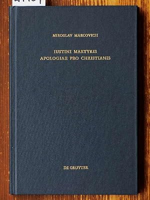 Bild des Verkufers fr Iustini Martyris Apologiae pro Christianis. Edited by Miroslav Marcovich. zum Verkauf von Michael Fehlauer - Antiquariat