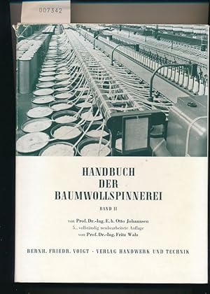 Handbuch der Baumwollspinnerei Bd. 2 - 5.Auflage