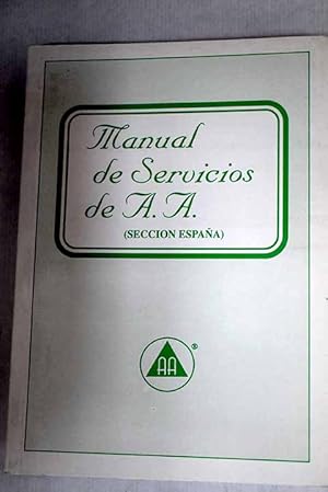 Seller image for Manual de servicios de Alcohlicos Annimos for sale by Alcan Libros