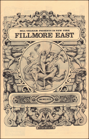 Bild des Verkufers fr Bill Graham Presents in New York : Fillmore East, Vol. 1, No. 8 ( January 10 - 11, 1968 ) (MCMLXIX) zum Verkauf von Specific Object / David Platzker