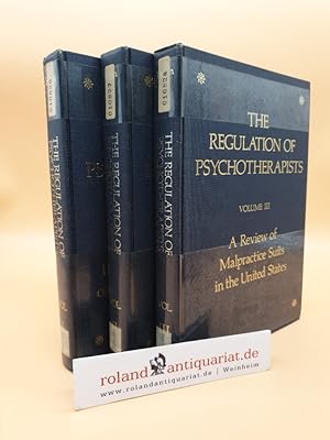 The Regulation of Psychotherapists Volume 1-3 (3 Volumes) (ISBN: 0884105016, 0884105237, 0884105245)