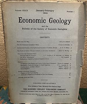 Imagen del vendedor de Economic Geology and the Bulletin of the Society of Economic Geologists Volume XXXIX NUMBER 1 - 5, January - August 1944 a la venta por Crossroads Books
