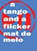 Seller image for a tango and a flicker [Soft Cover ] for sale by booksXpress