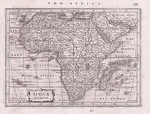 "Africae" - Afrika Africa Afrique Continent Kontinent map Gerard Mercator