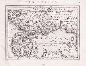 Image du vendeur pour Guinea" - Guinea Gambia Senegal Sao Tom island Principe Afrika Africa Afrique map Karte mis en vente par Antiquariat Steffen Vlkel GmbH