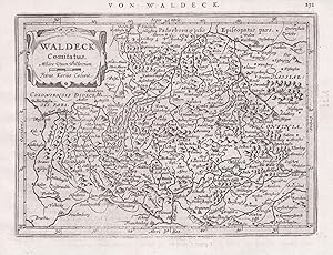 "Waldeck Comitatus" - Grafschaft Waldeck / Hessen