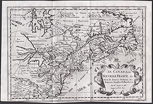 "Le Canada ou Nouvelle France." - Canada Kanada North America carte map Karte