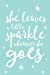 Seller image for She Leaves A Little Sparkle Wherever She Goes: Daily Monthly & Weekly Academic Student Planner | 2018-2019: Mint Green, August 2018 - July 2019, 6" x . Women, Teenagers, Girls, Students & Teachers) [Soft Cover ] for sale by booksXpress