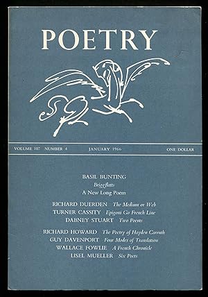 Bild des Verkufers fr Poetry - Vol. 107, No. 4, January 1966 zum Verkauf von Between the Covers-Rare Books, Inc. ABAA