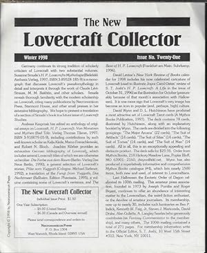 Imagen del vendedor de THE NEW LOVECRAFT COLLECTOR; No. Twenty-One (21), Winter 1998 a la venta por Books from the Crypt