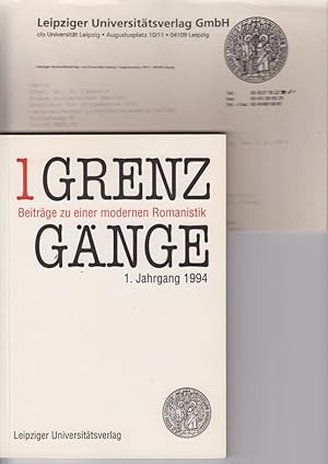 Grenzgänge. 1. Jg., Heft 1, 1994.