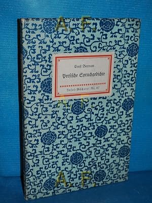 Imagen del vendedor de Persische Spruchgedichte. (Insel-Bcherei Nr. 87) Ausw. u. Fassung von Ernst Bertram a la venta por Antiquarische Fundgrube e.U.