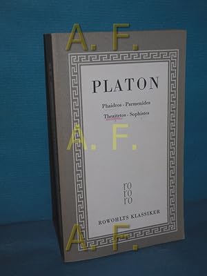 Bild des Verkufers fr Phaidros, Parmenides. Theaitetos. Sophistes (Plato: Smtliche Werke, Teil: 4 // Rowohlts Klassiker der Literatur und der Wissenschaft 39 : Griech. Philosophie Band 5) zum Verkauf von Antiquarische Fundgrube e.U.