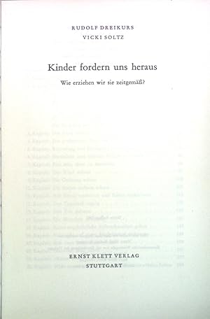 Seller image for Kinder fordern uns heraus. Wie erziehen wir sie zeitgem? for sale by books4less (Versandantiquariat Petra Gros GmbH & Co. KG)