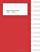 Image du vendeur pour Standard Manuscript Paper: Red Cover Blank Sheet Music Notebook (Notebook for Musicians) [Soft Cover ] mis en vente par booksXpress