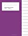 Image du vendeur pour Standard Manuscript Paper: Purple Cover Blank Sheet Music (Notebook for Musicians) [Soft Cover ] mis en vente par booksXpress