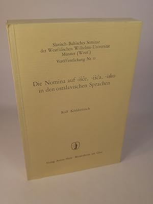Bild des Verkufers fr Die Nomina auf -i?e, -i?a, -isko in den ostslavischen Sprachen. zum Verkauf von ANTIQUARIAT Franke BRUDDENBOOKS