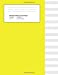 Image du vendeur pour Standard Manuscript Paper: Yellow Cover Blank Sheet Music (Notebook for Musicians) [Soft Cover ] mis en vente par booksXpress