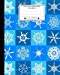 Immagine del venditore per Unruled Composition Notebook. 8" x 10". 120 Pages. Winter And Christmas Time: Christmas Holiday Season Notebook. Cool Winter White Snow Crystals On Blue Squares Cover. [Soft Cover ] venduto da booksXpress