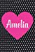 Seller image for Amelia: Personalized Name Black and White Polka Dot Composition Notebook Journal for Girls and Women [Soft Cover ] for sale by booksXpress