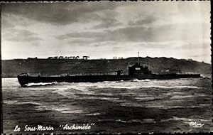 Ansichtskarte / Postkarte Sous Marin Archimède, französisches U-Boot