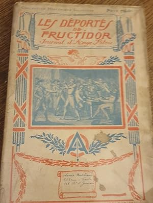 Bild des Verkufers fr Les dports du fructidor, Journal d'Ange Pitou zum Verkauf von Livres 1500-1945 sur la Marine les dcouvertes