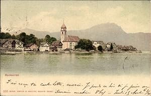 Ansichtskarte / Postkarte Beckenried Kt. Nidwalden Schweiz, Blick auf den Ort, Kirche