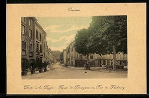 Carte postale Crémieu, Place de la Poype, Route de Bourgoin, ou Rue du Faubourg