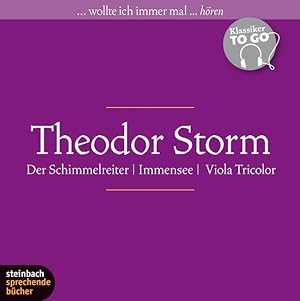 Seller image for Drei ausgewhlte Novellen - Klassiker to go: Immensee / Der Schimmelreiter / Viola Tricolor. 6 CDs for sale by Versandantiquariat Felix Mcke