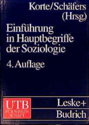 Immagine del venditore per Einfhrung in Hauptbegriffe der Soziologie venduto da Versandantiquariat Felix Mcke