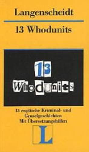 Bild des Verkufers fr Langenscheidt Lektre, Bd.13, 13 Whodunits zum Verkauf von Versandantiquariat Felix Mcke