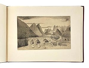 Bornas, Aug[ust?]. Album of Ten Original Pen and Wash Sketches of Military Fortifications, Villag...