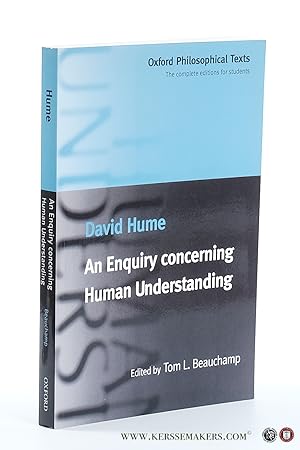 Bild des Verkufers fr An enquiry concerning human understanding. Edited by tom L. Beauchamp. zum Verkauf von Emile Kerssemakers ILAB
