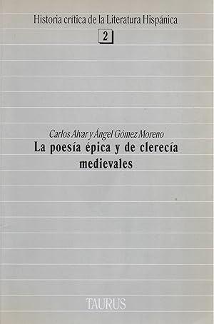 Bild des Verkufers fr La poesa pica y de clereca medievales . zum Verkauf von Librera Astarloa