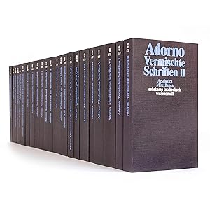 Gesammelte Schriften in 20 Bänden: Gesamte Werkausgabe. Bde.1-20 / Th. W. Adorno, Rolf Tiedemann,...