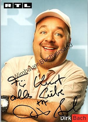 Bild des Verkufers fr Original Autogramm Dirk Bach (1961-2012) /// Autograph signiert signed signee zum Verkauf von Antiquariat im Kaiserviertel | Wimbauer Buchversand