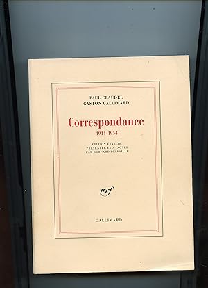 Seller image for CORRESPONDANCE 1911 - 1954 . Edition tablie ,prsente et annote par Bernard Delvaille for sale by Librairie CLERC