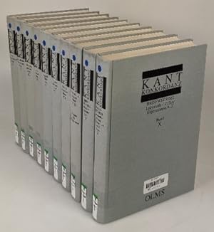 Kant-Konkordanz in zehn Bänden - 10 Bände [komplett] : 1. Aal - Beschaffenheit / 2. Beschaffenhei...