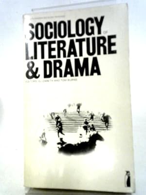 Seller image for Sociology of Literature and Drama for sale by World of Rare Books