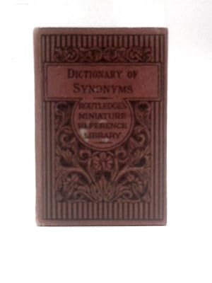 Bild des Verkufers fr Dictionary of Synonyms zum Verkauf von World of Rare Books